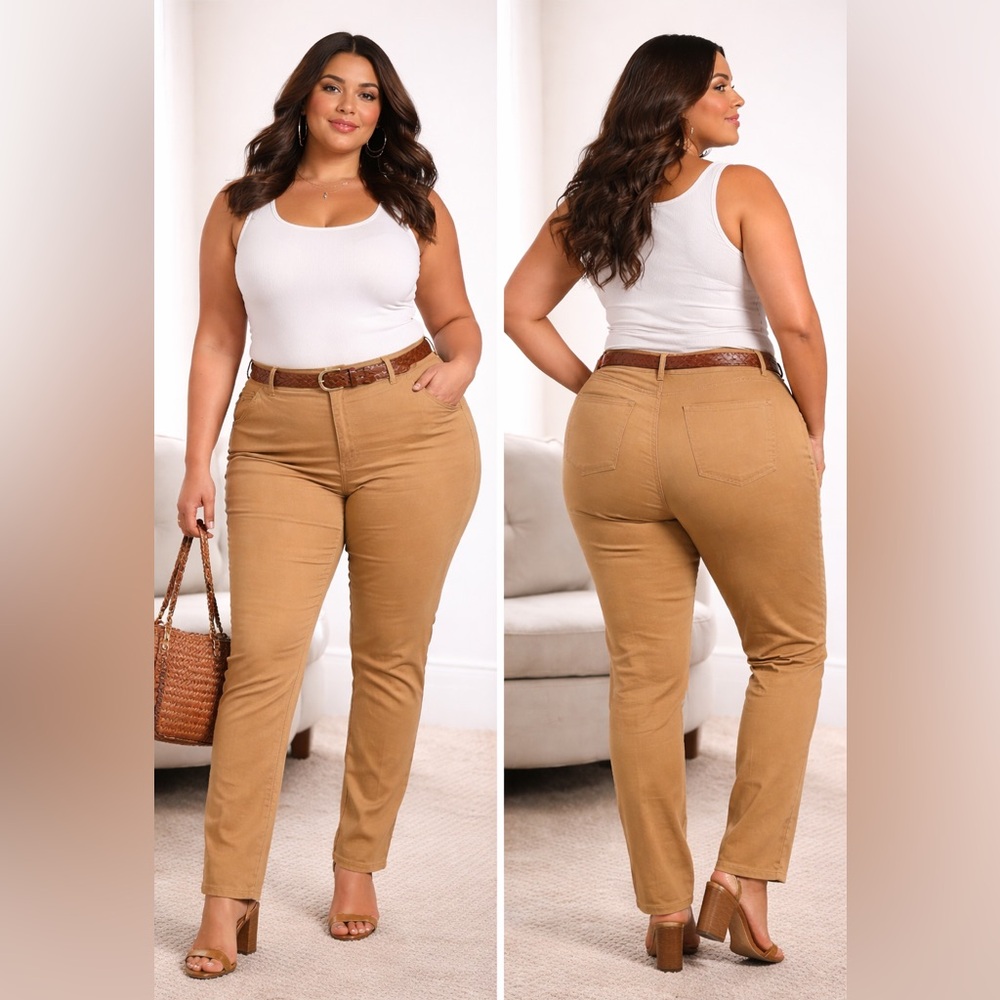 ⭐️Bandolino Camel Pants women’s plus size(18) GUC